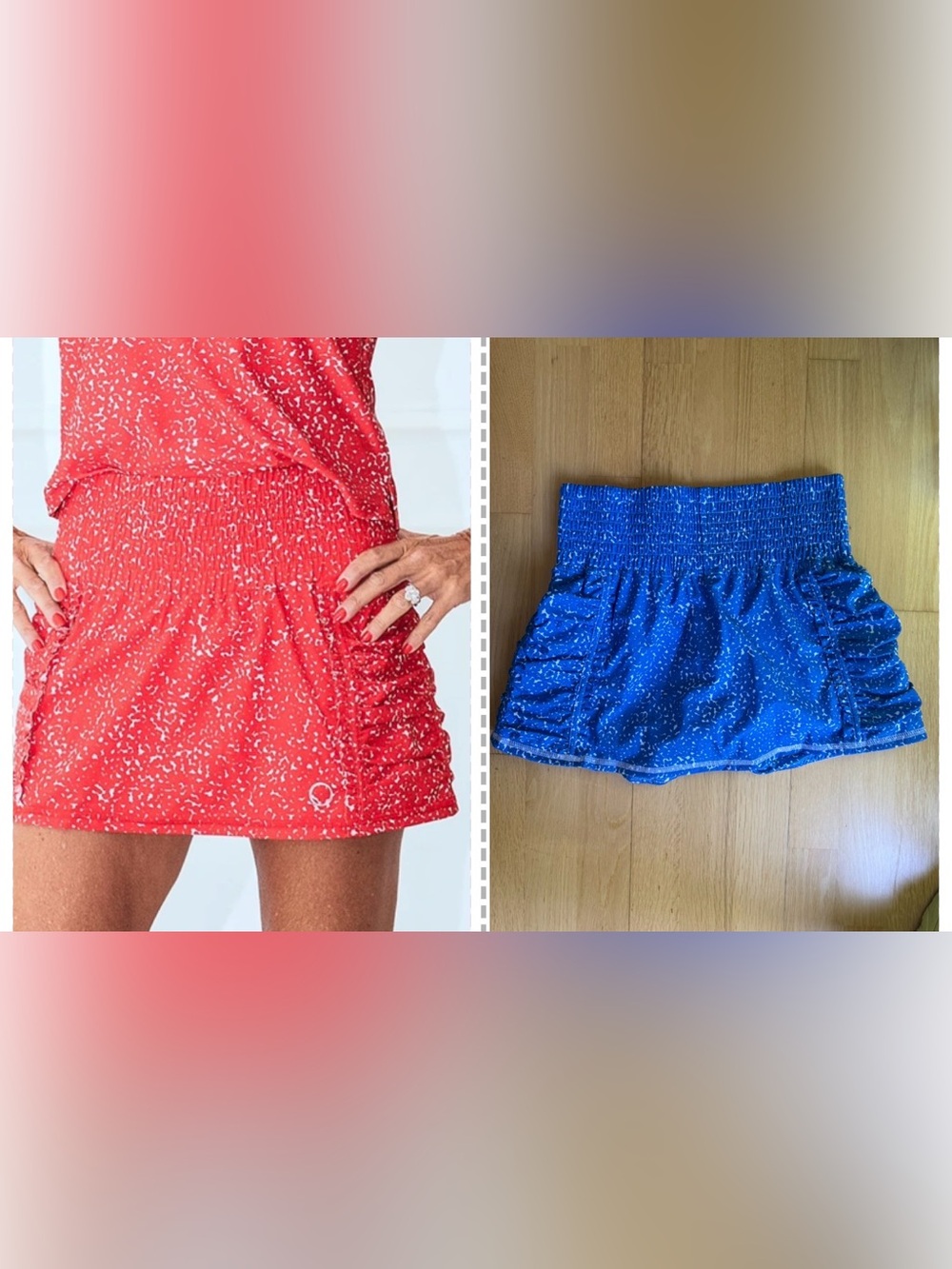 NWOT The Bubble Prince Skirt Print - Holiday blue size M